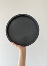 Charcoal Large Round Tray