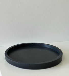 Charcoal Large Round Tray